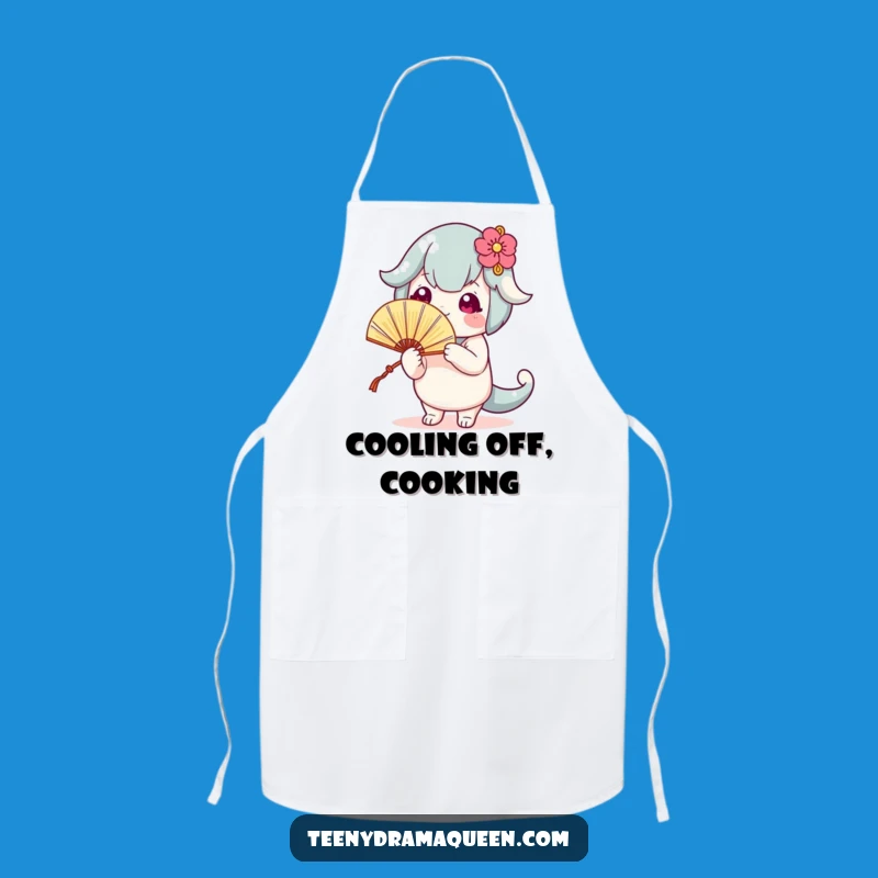 Funny Fanning Character Apron: Cook with Hilarious Drama and Style