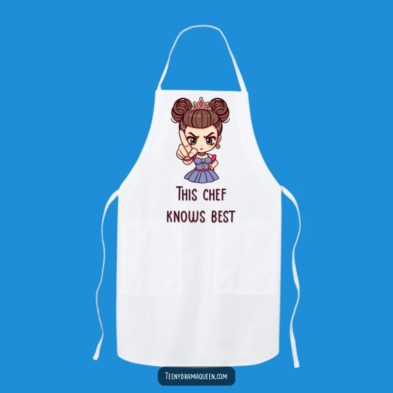 Funny Drama Queen Finger Apron, Cook with Dramatic Flair