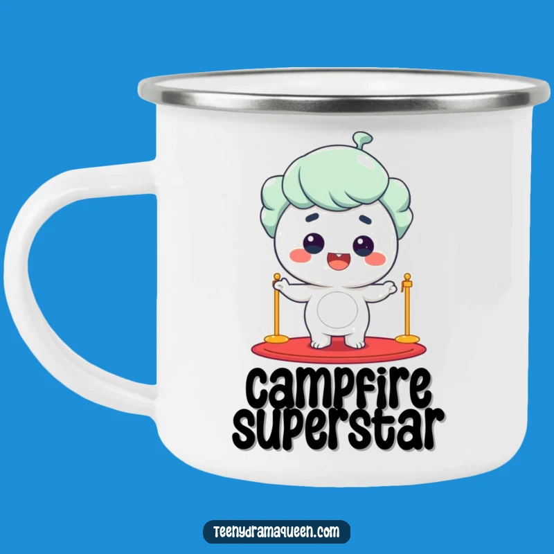 Funny Red Carpet Giggling Star Camping Mug, Your Glamorous Outdoor Companion