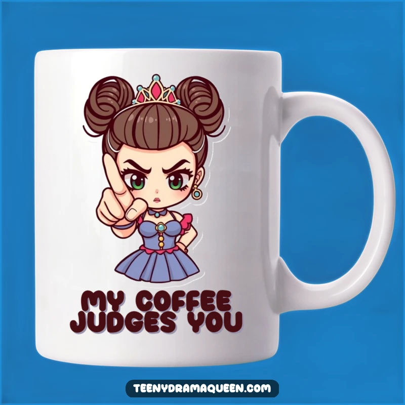 Funny Drama Queen Finger Mug, Perfect Gift for the Accusatory Friend