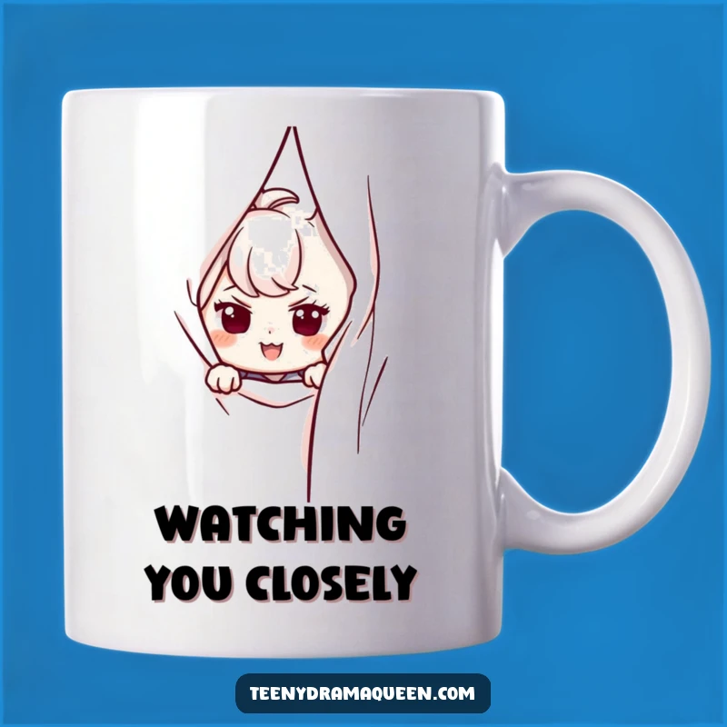 Funny Peeking Character Mug - Mysterious Fun and Perfect Funny Gift