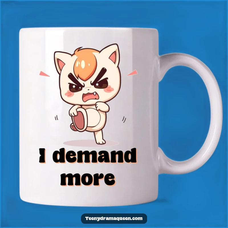 Funny Stomping Kawaii Character Mug - Gift for the Petulant Perfectionist