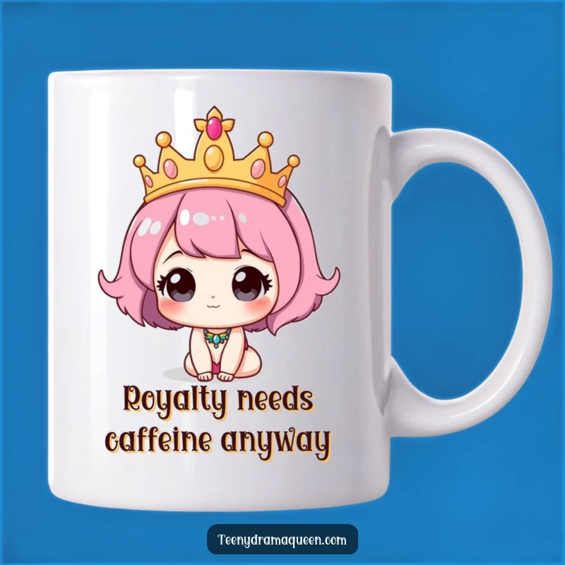 Funny Tiara Mug: Adorable Character Gift for Royal Fun