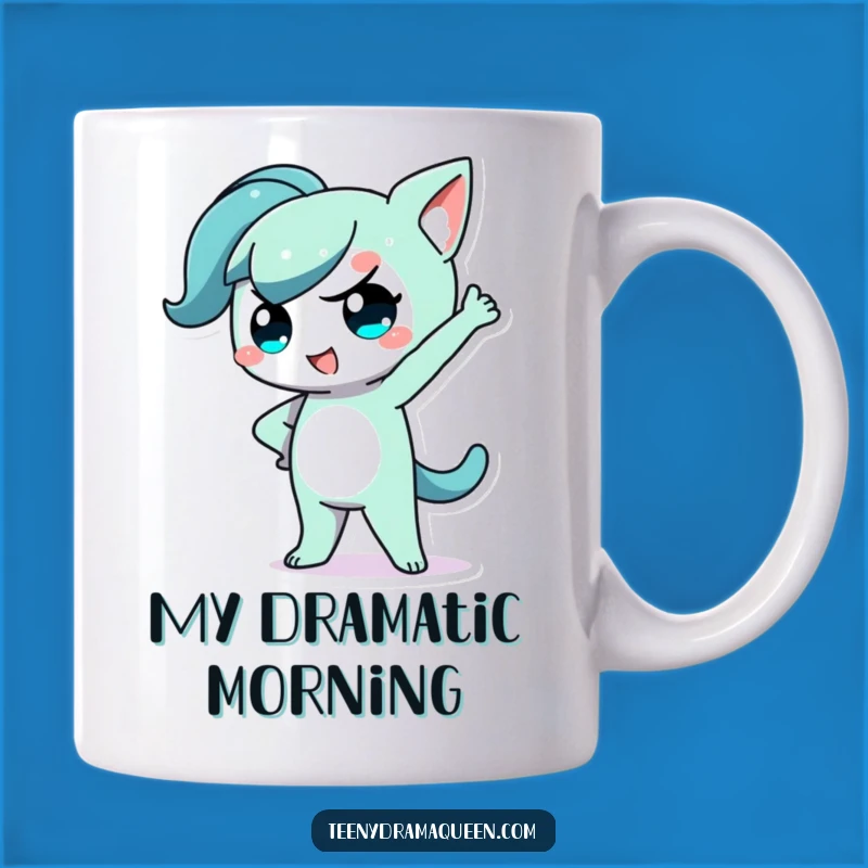 Funny Kawaii Dramatic Pose Mug: Sassy Character Hand-on-Hip Gift