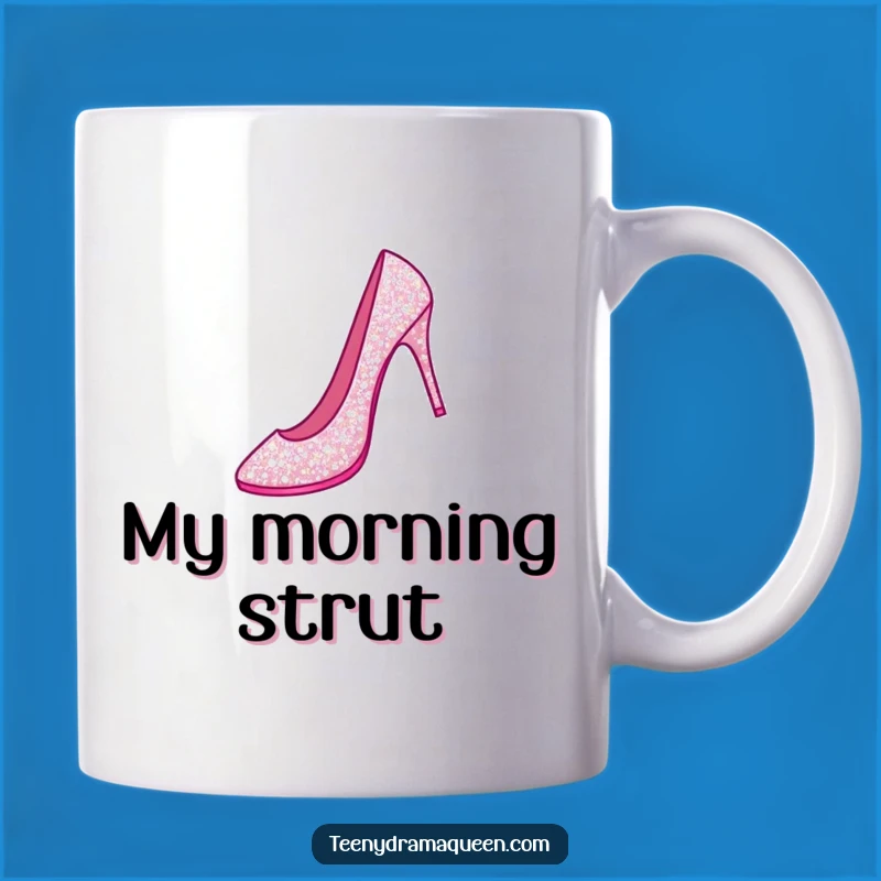 Funny Stiletto Jeté Mug: Sparkly Shoe Dance Design, Hilarious Gift for Dancers & Fashionistas