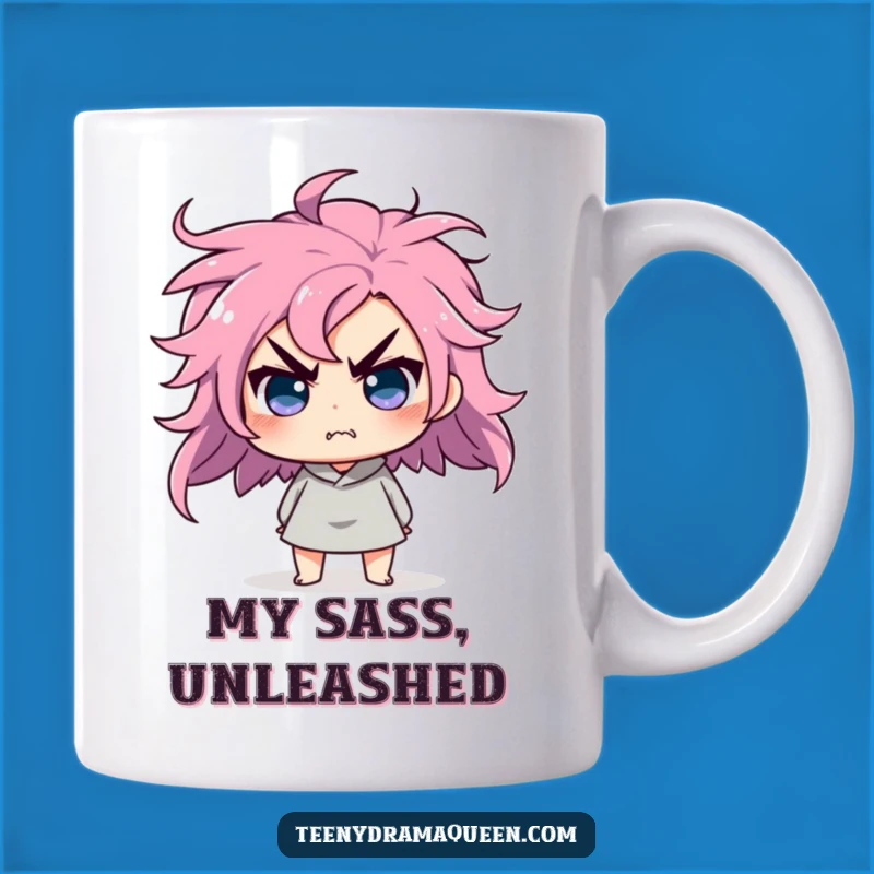 Funny Hair Flip Mug - Outraged Sass and Perfect Funny Gift