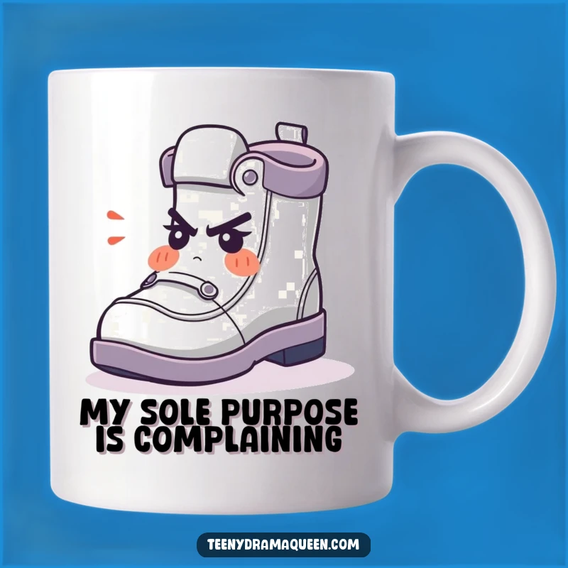 Funny Shoe Character Mug - A Little Grouch's Perfect Gift for Grumpy Mornings
