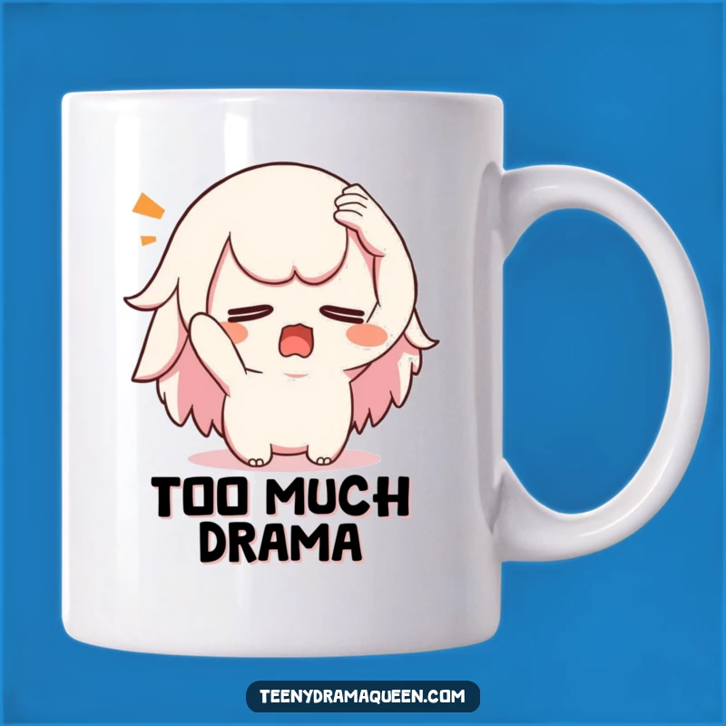Funny Swooning Kawaii Mug: Dramatic Flair and Humorous Gift for Expressives