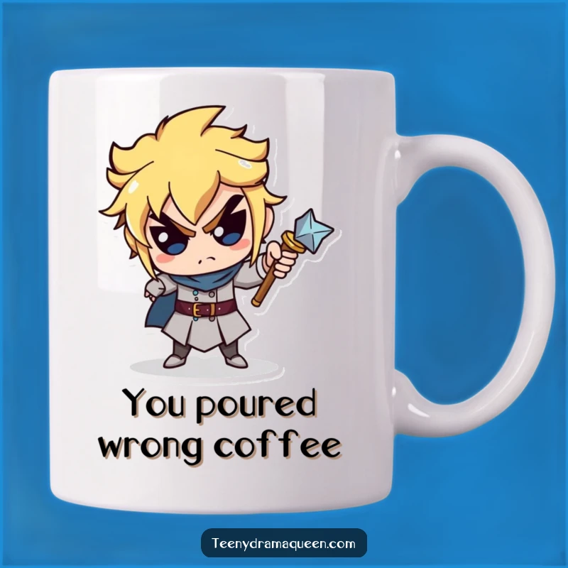 Funny Scepter Pointing Mug - Hilarious Accusatory Gift for Blame!