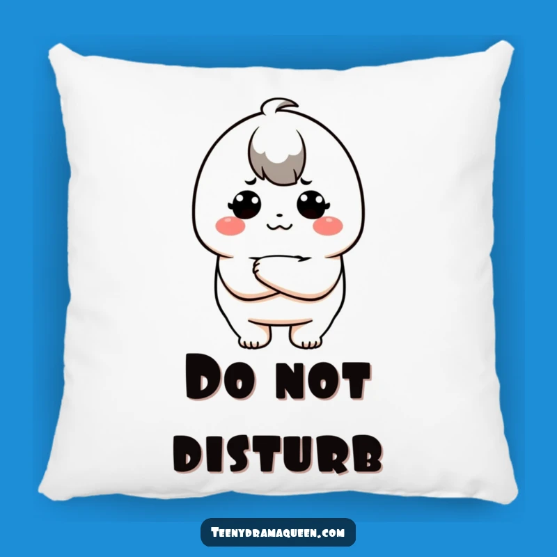 Funny Pouty Kawaii Pillow: Cuddle Up with Your Favorite Grump