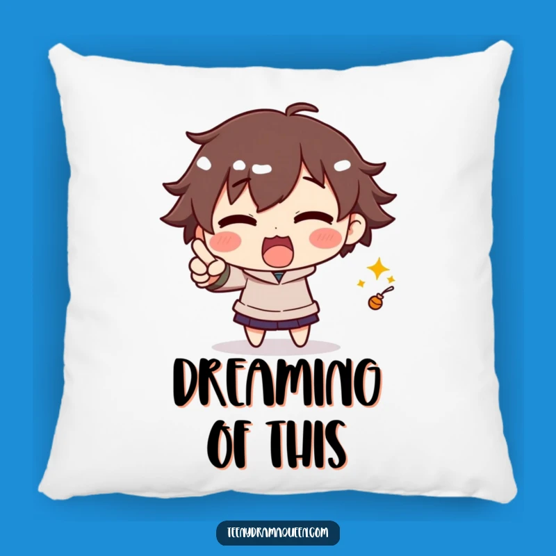 Funny Excited Character Pillow: Snuggle Up With Dramatic Pointing Comfort