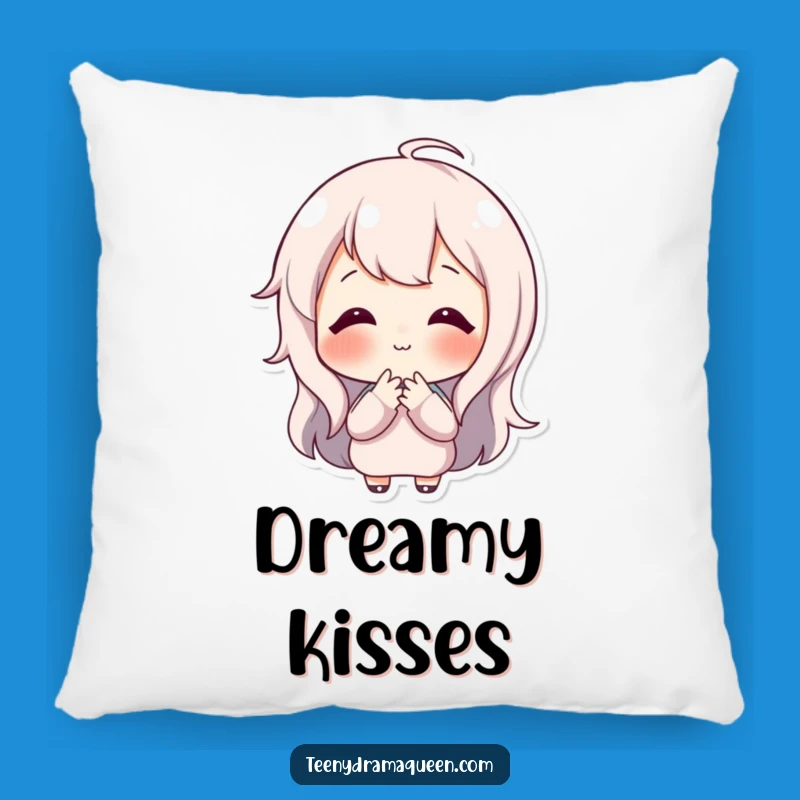 Funny Happy Character Pillow: Snuggle With a Sweet Kissing Pose Comfort