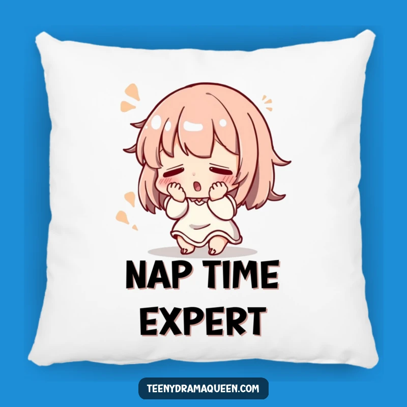 Funny Fainting Pillow: Dramatic Flourish Accent, Comfy Humor for Theatrical Moments