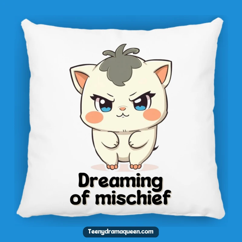 Funny Mischief Maker Pillow: Cozy Playful Character, Snuggle-Worthy Funny Gift