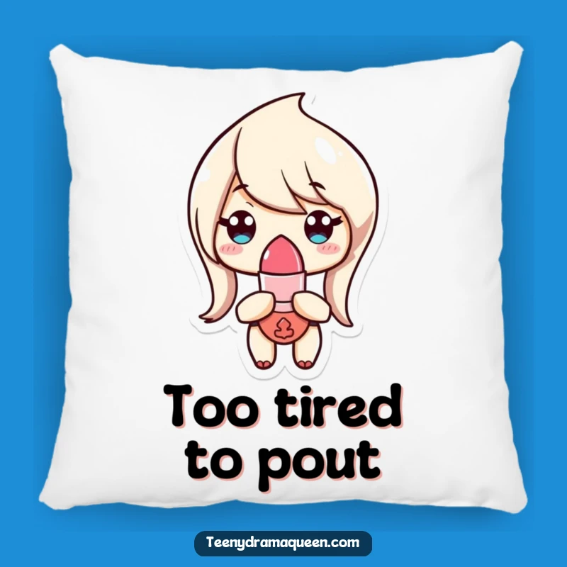 Funny Pillow - Unimpressed Lipstick Chic, Ultimate Comedic Comfort Gift