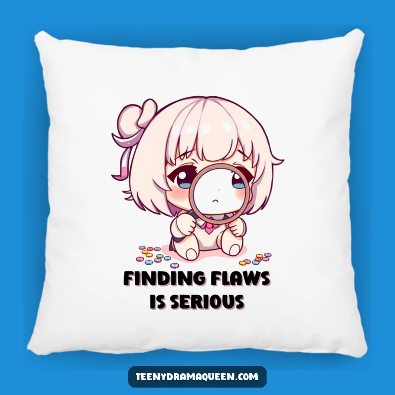 Funny Sequin Detective Pillow: Cozy Character Magnifying Detail, Comfy Funny Gift