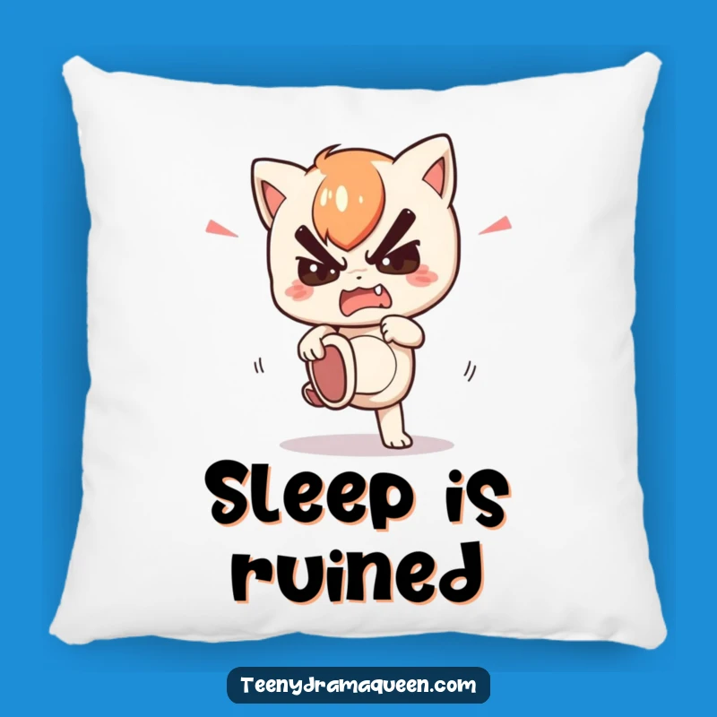 Funny Stomping Kawaii Character Pillow - Huggable Fury for Your Couch