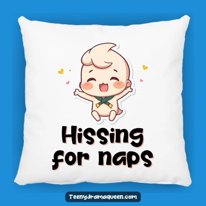 Funny Tiny Hissy Fit Pillow - Cozy Character Accent, Great Gift!