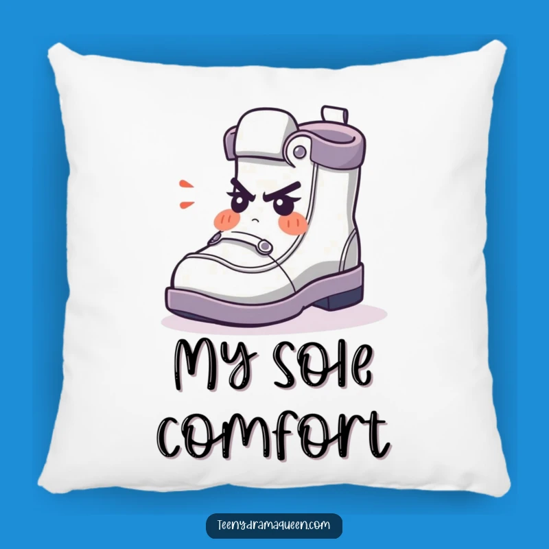 Funny Pillow - Cozy Shoe Character Huffs, The Ultimate Comedic Comfort Gift