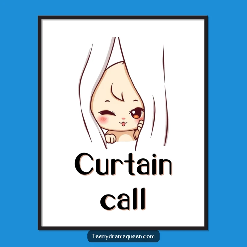 Funny Mischievous Digital Art: Instantly Downloadable Peek-a-Boo Artwork