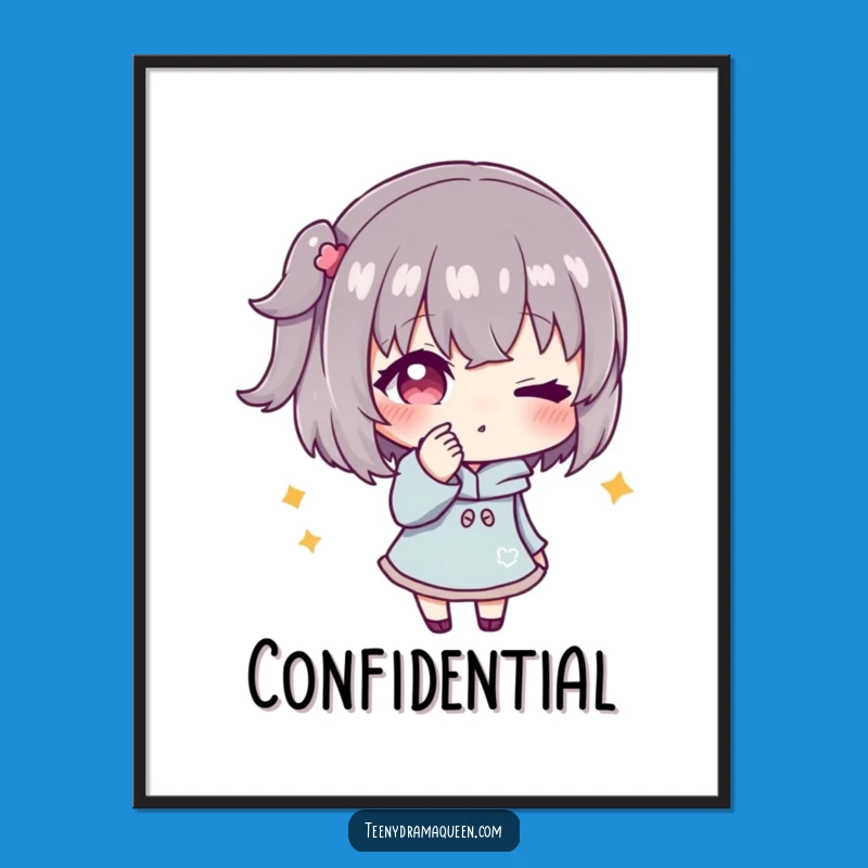 Funny Secret Wink Digital Art: Instant Intrigue for Your Walls