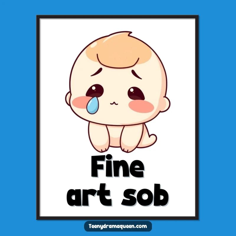 Funny Tear Digital Art: Instant Hilarious Emotion for Your Walls