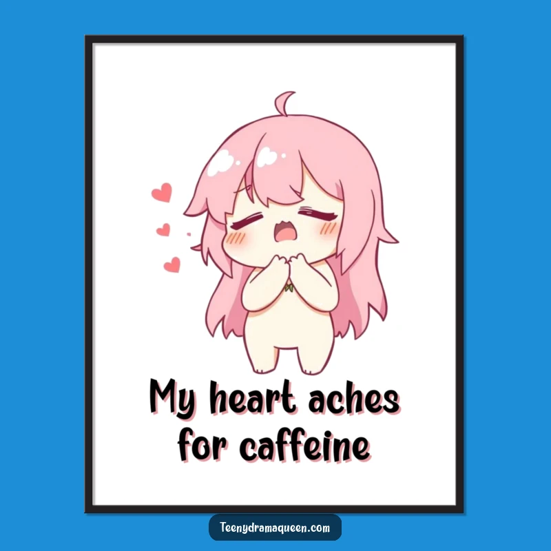 Funny Heartbreak Character Digital Art: Dramatic Fake Tears Download, Perfect Funny Gift