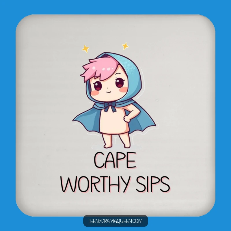 Funny Hero Character Drink Coaster - Protect Surfaces with Pride
