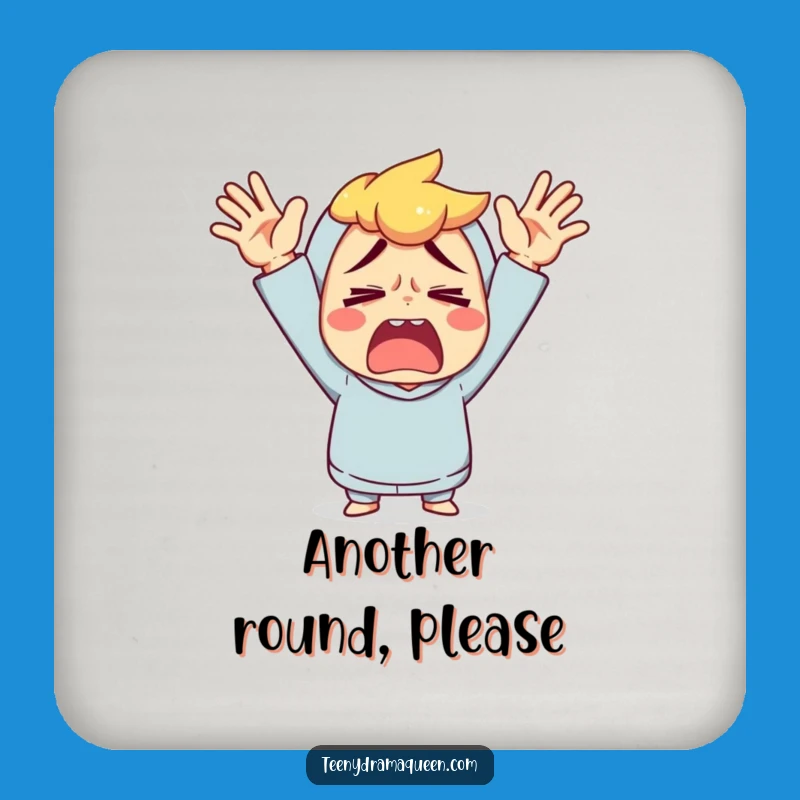 Funny Exasperated Character Coasters - Protect Surfaces from Sass, Funny Gift