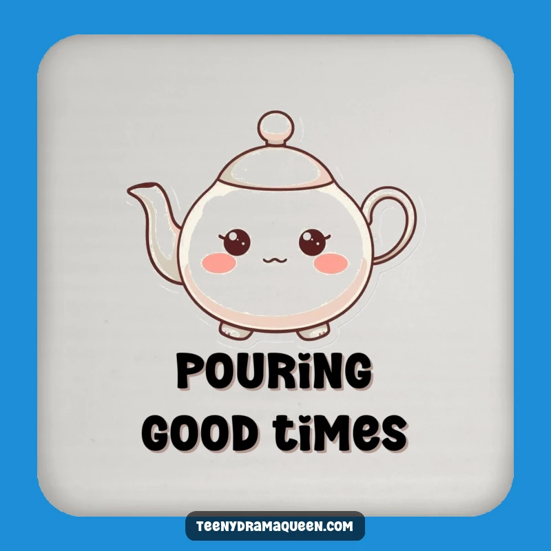 Funny Expressive Teapot Coaster: Protect Surfaces with Animated Charm