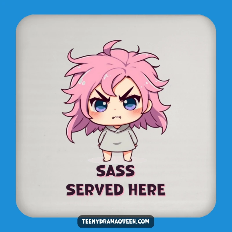 Funny Hair Flip Coasters - Protect Surfaces with Sass, Funny Gift