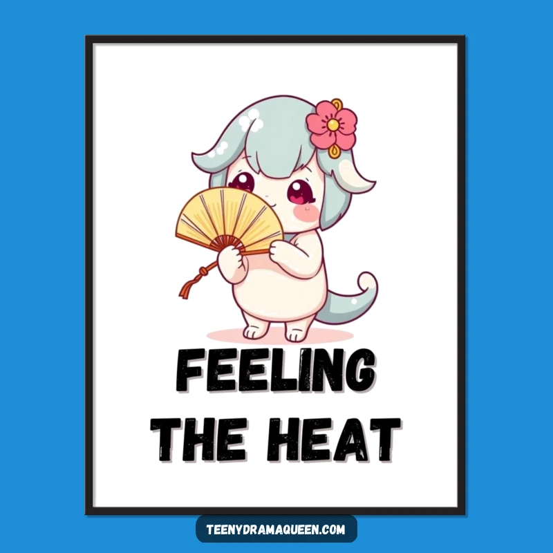 Funny Fanning Character Poster: Bring Hilarious Dramatic Art to Your Walls