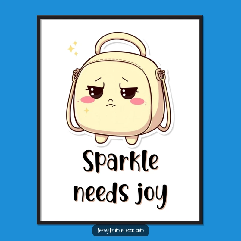 Funny Discontent Handbag Poster - Sassy Wall Art