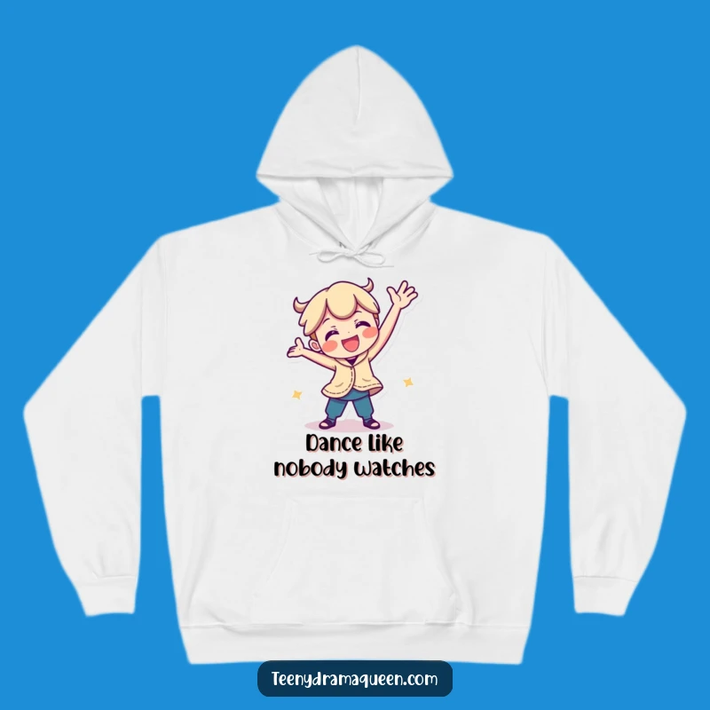 Funny Playful Character Hoodie: Cozy Up in a Hilarious Silly Dance Pose Design