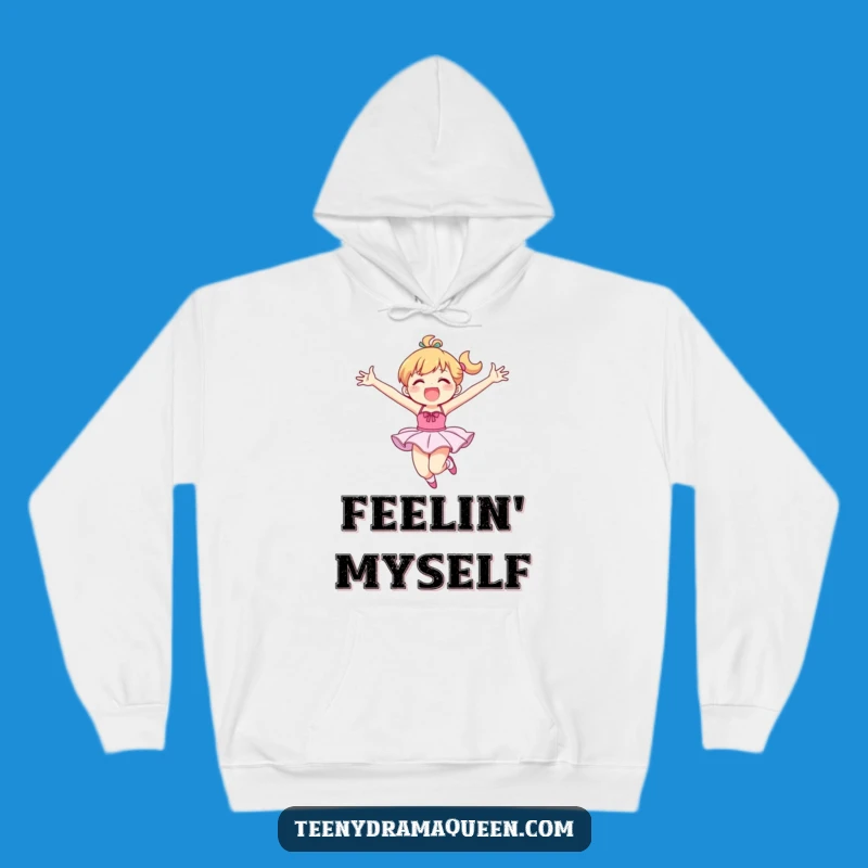 Funny Ballet Hoodie: Energetic Dancer Character - Cozy Funny Gift for Your Wardrobe