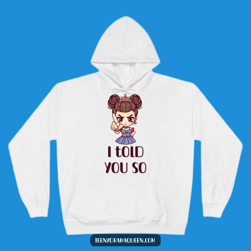 Funny Drama Queen Finger Hoodie, Stay Cozy and Sassy