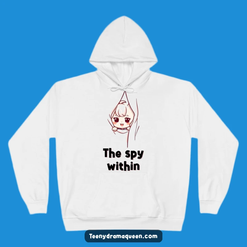 Funny Peeking Character Hoodie - Cozy Mystery and Ideal Funny Gift
