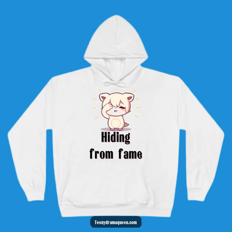 Funny Spotlight Shy Hoodie: Cozy Dramatic Character Sweatshirt Gift
