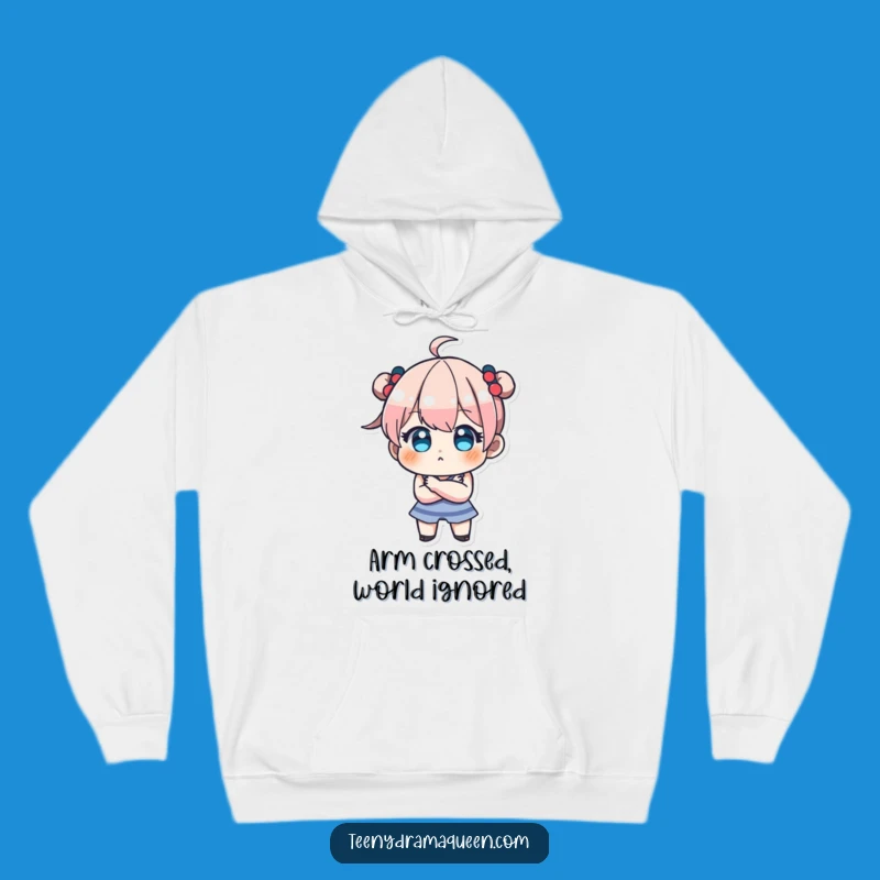 Funny Teeny Pout Hoodie - Cozy Character Gift for Moody Days!