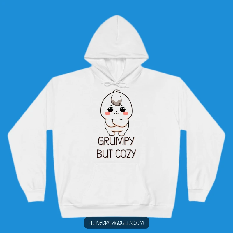 Funny Pouty Kawaii Hoodie: Cozy Up in Your Grumpy Glory