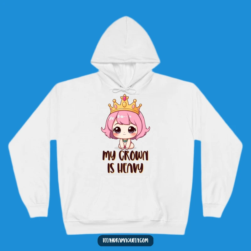 Cozy Funny Tiara Hoodie: Royal Comfort and Whimsical Style