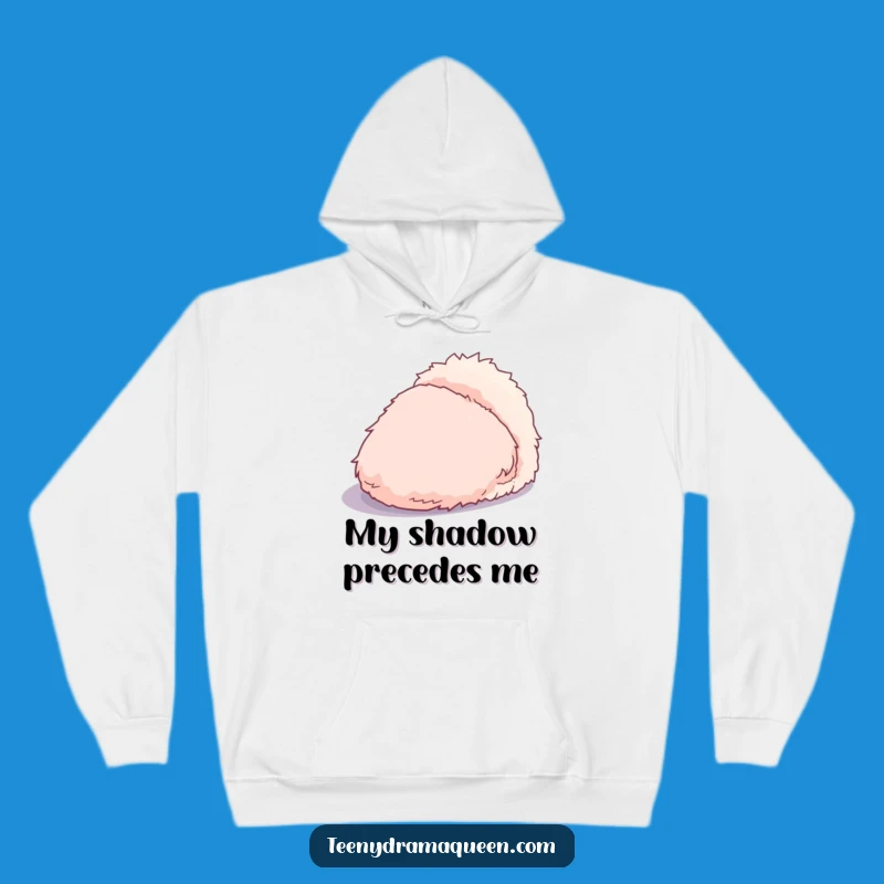 Funny Dramatic Slipper Hoodie - Cozy, Fluffy, Exaggerated Shadow, Great Gift