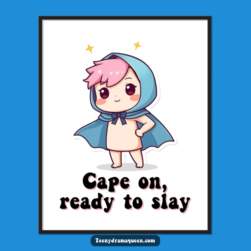 Free Printable Superhero Cape Wall Art - Proud Character Home Decor Downloadable