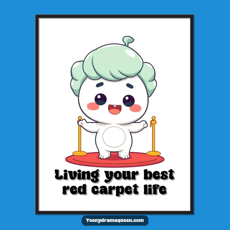 Free Printable Wall Art: Star Character Posing, Funny Downloadable Decor for Glam Spaces