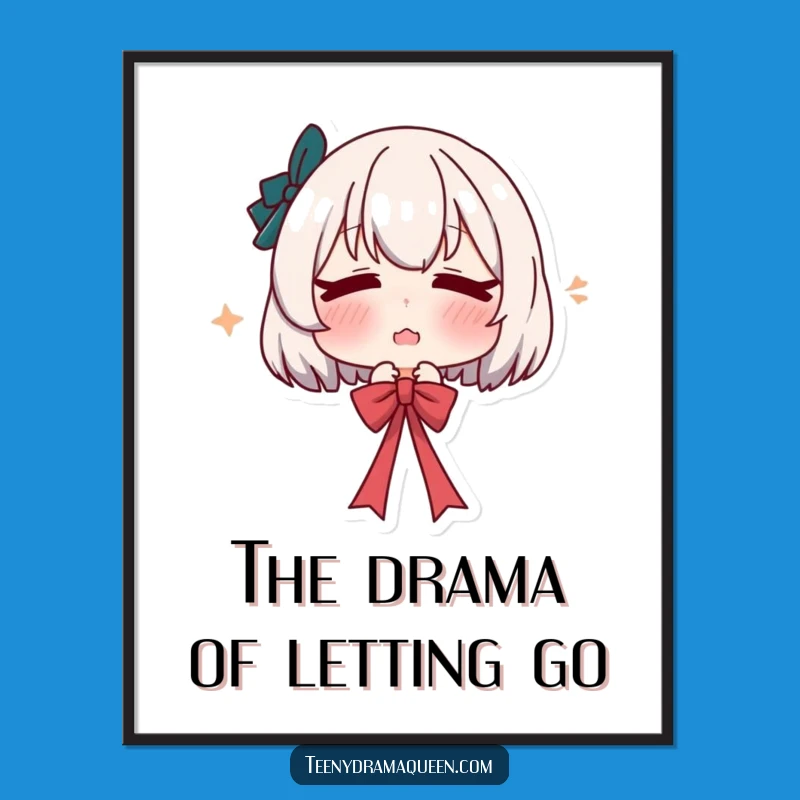 Funny Free Printable Wall Art: Dramatic Sigh Character Adds Quirky Humor!