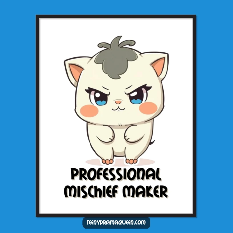 Mischief Maker Free Printable Wall Art: Funny Commotion for Your Walls!