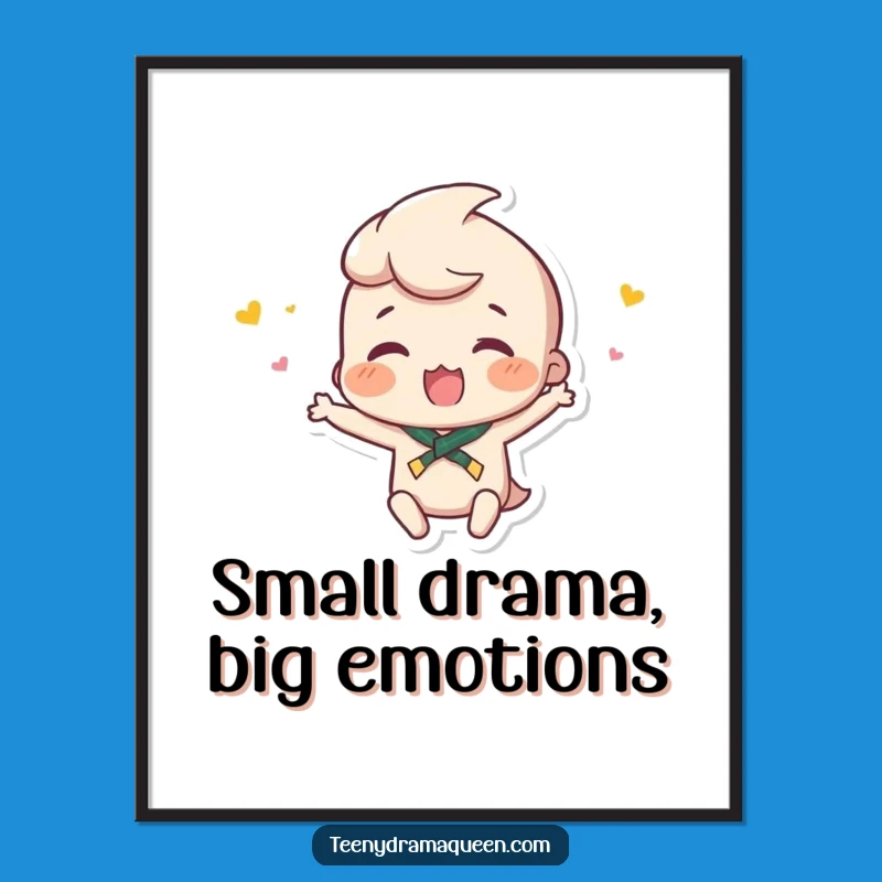 Free Printable Wall Art: Tiny Hissy Fit, Funny Downloadable Art Gift