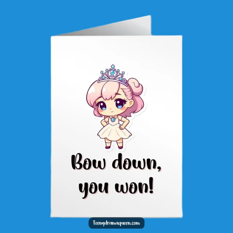 Fabulous Tiara Congrats Card - Free Printable Downloadable Glam