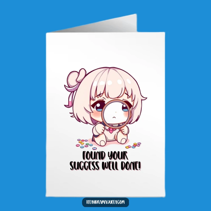 Free Printable Congrats Card: Sequin Detective Celebrates Your Success Humorously!