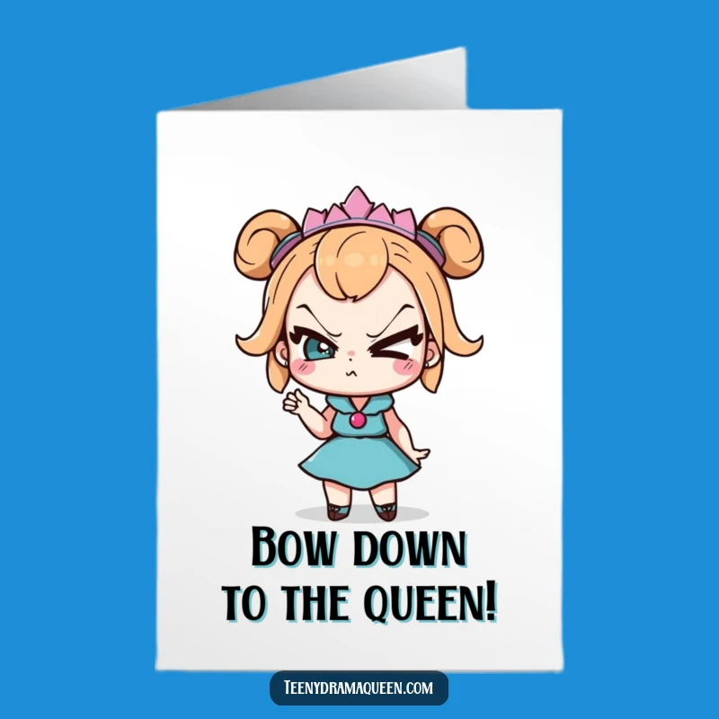 Free Printable Congrats Card: Drama Queen Eye Roll for Hilarious Achievements, Downloadable